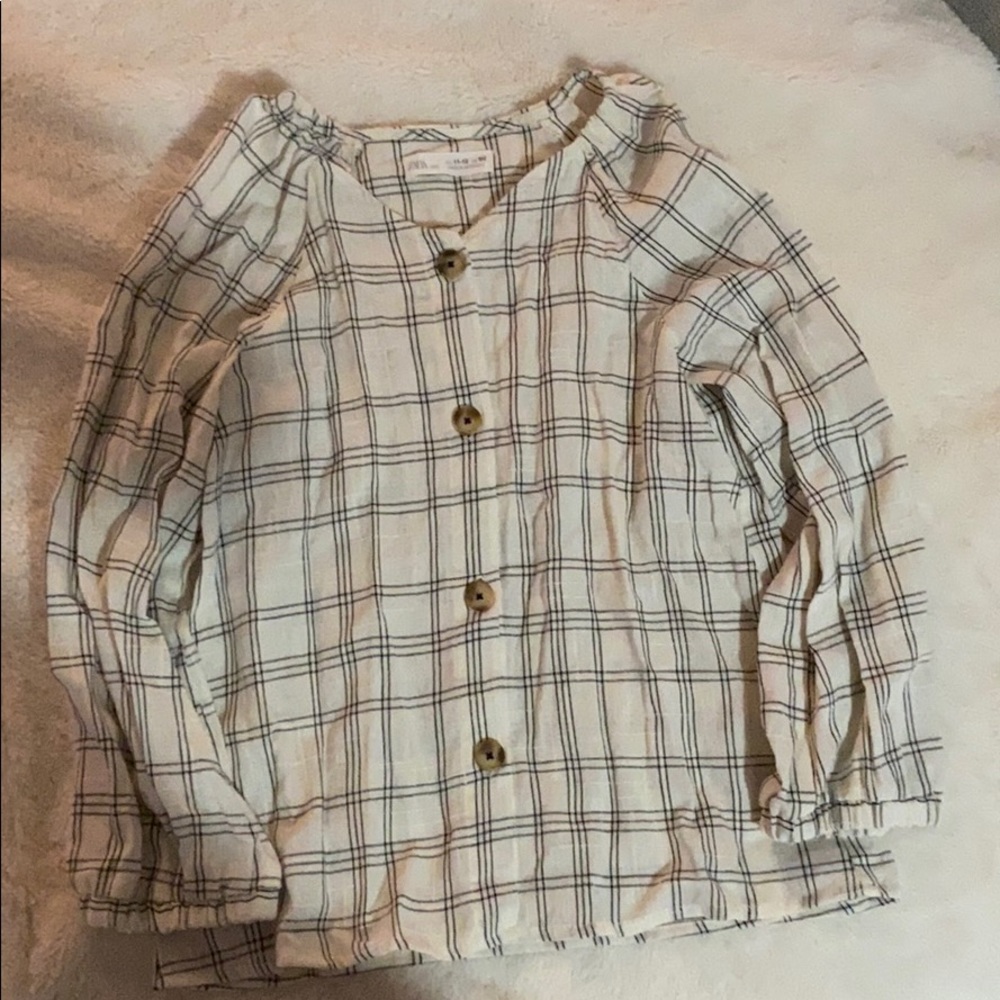 Zara Dress Shirt Girls Size 11-12